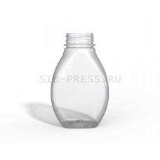 Бутылка Медовая ПЭТ 0,25л Д38мм квадратная прозрачная 200шт/уп