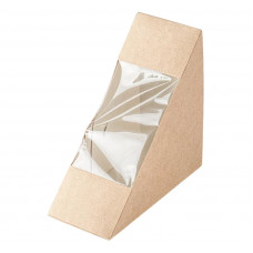 Упаковка для сэндвичей крафт OSQ Decker 65 127*127*65мм 50шт/уп 13уп(650шт)/кор