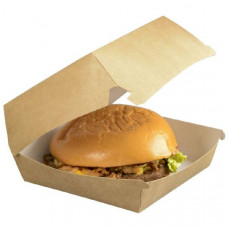 Коробка для бургера 120*120*100 Крафт(XL) Оригамо 200шт/уп 2уп(400шт)/кор