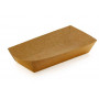 Лоток бумажный 165*90*40мм крафт двусторонний 100шт/уп 4уп/кор