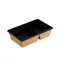 Упаковка OneClick Bottom 800DB/bBLACK 2-секц 200*120/55 1EA 50шт/уп 6уп(300шт)/кор