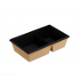 Упаковка OneClick Bottom 800DB/bBLACK 2-секц 200*120/55 1EA 50шт/уп 6уп(300шт)/кор