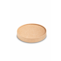 Крышка OSQ Round Bowl kraft lid  к упаковке 500мл 30шт/уп 15уп(450шт)/кор