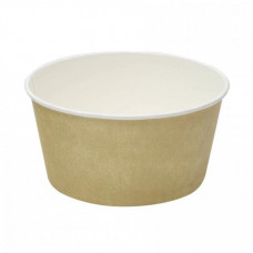 Контейнер бумажный с круглым дном D135 720мл Крафт 50шт/уп 7уп(350шт)/кор