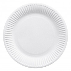 Тарелка картон белая D230мм AVIORA 50шт/уп 14уп/кор