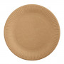 Тарелка картон крафт D180мм AVIORA 50шт/уп 20уп/кор