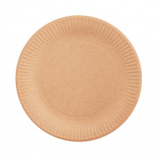 Тарелка картон крафт D230мм PATERRA 25шт/уп 20уп/кор