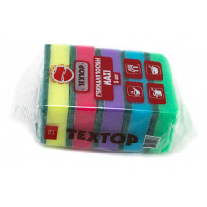 Губки 65*95*25 TEXTOP макси 5шт/уп 50шт/кор