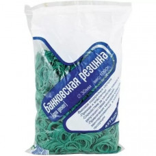 Канцелярская резинка 30мм зеленая 1кг/уп 20уп/кор