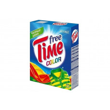 Порошок для стирки Free Time 350гр т/у Color Автомат 3в1 1/24