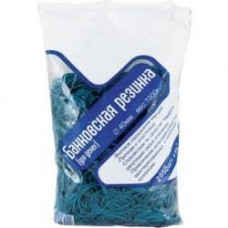 Канцелярская резинка 40мм синяя 1кг/уп 20уп/кор