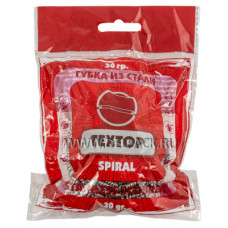 Губка для посуды из стали TEXTOP спираль 30гр 1шт/пач 120шт/кор