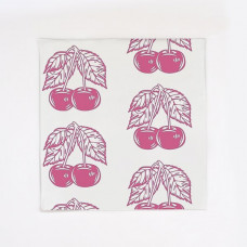 Скатерть одноразовая 120*220см ПНД с рисунком "Вишня" 200шт/кор