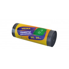 Мешки мусорные 30л ПНД в рулоне 20шт черные Veska 100рул/кор