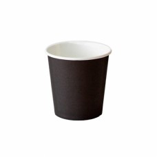 Стакан бумажный 100/128мл Черный Black 50шт/уп 1000шт/кор