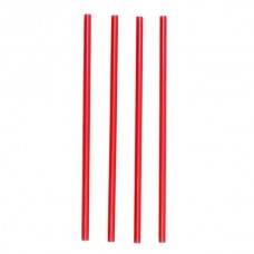 Трубочки прямые красные в индивидуальной упаковке 240*8мм 250шт/уп 20уп/кор