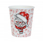 Стакан бумажный 250/273мл для горячего Happy New Year Kitty 50шт/уп 20уп(1000шт)/кор