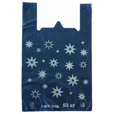 Пакет-майка ПНД 42*64 40мк "Звезды черный" 500шт/уп 