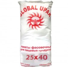 Пакет фасовочный ПНД 25*40 15мк 600шт GLOBAL UPAK