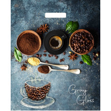 Пакет ПЭ с вырубной ручкой 39х48см 50мкм "Грей Глосс Кофе" ламинированный 50/500