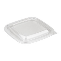 Крышка к контейнеру ПЭТ 121 "Кубик" ПРОЗРАЧНЫЙ 60шт/уп 9уп(540шт)/кор