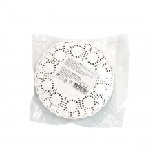 Салфетка ажурная, бумажная, круглая, 12 см, 250 шт/уп, AVIORA 8уп/кор