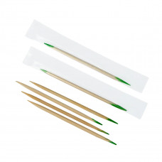 Зубочистки бамбук. с МЕНТОЛОМ в инд. ПП уп. 1000шт/упак, 30упак/кор