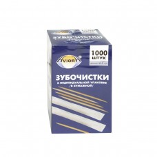 Зубочистка бамбук. в инд. уп. бумага 1000шт/уп, 30уп/кор
