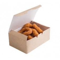 Упаковка DoEco Fast Food Box L BASE Крафт 150*91*70 50шт/уп 10уп(500шт)/кор