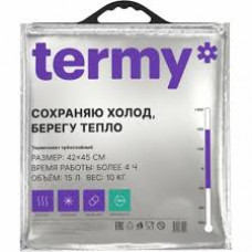 Термопакет 42*45см с черной круглой ручкой (внеш. МЕТ/внутр ПВД) NEW 100шт/кор